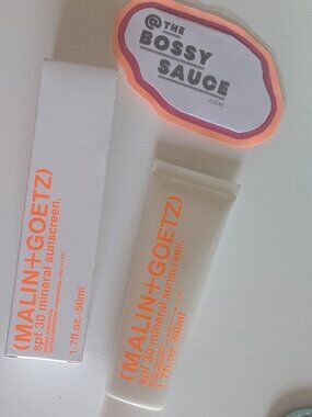 MALIN+GOETZ SPF 30 Water-Resistant Mineral Sunscreen NIB